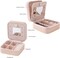 Travel Jewelry Case – Compact Jewelry Organizer Box with Mirror, Small Gift for Girls & Women (Pink)